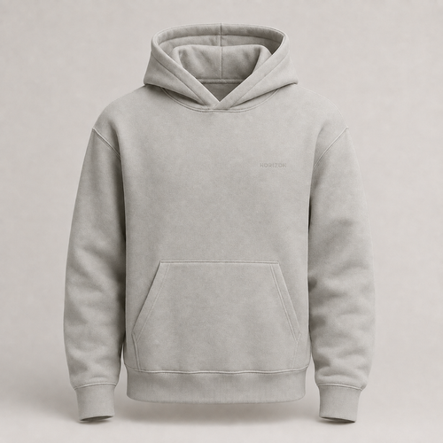 380 GSM Heavyweight Hoodie - Essential Black
